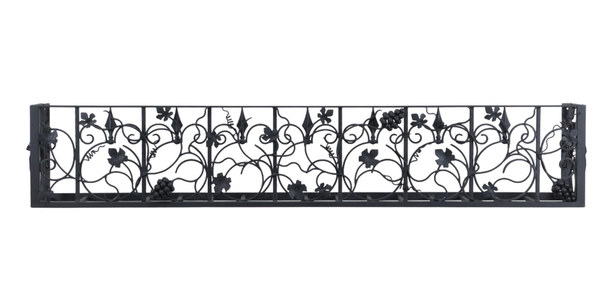 アイアン製窓花台プランター（ウィンドウボックス型・横幅2m）