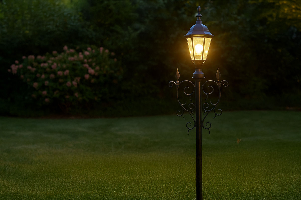 Forgemanのロートアイアン製街灯ポール・照明灯柱