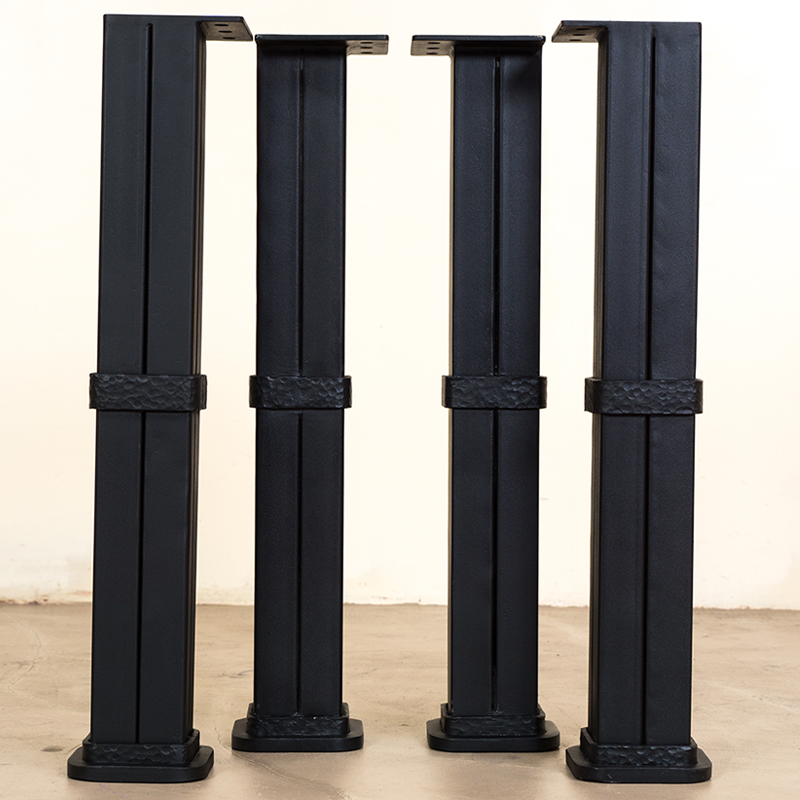 在庫処分品】ロートアイアン製テーブル脚4本セット｜マットブラック