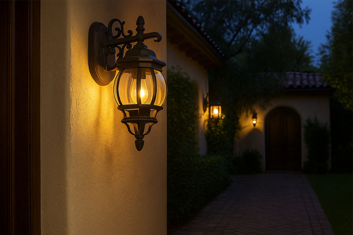 ヨーロピアンクラシコ1灯壁付けブラケット照明ライト（ブラック