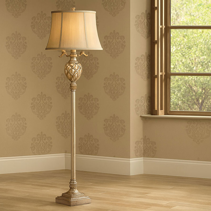 リリーランプ アンティーク フロアランプ 3灯 金属製 高級輸入家具 輸入雑貨 リリーランプ アンティーク フロアランプ 3灯 金属製 高級輸入家具