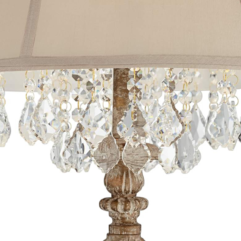 フレンチアンティーク調クロスシェードのおしゃれな床置き照明
