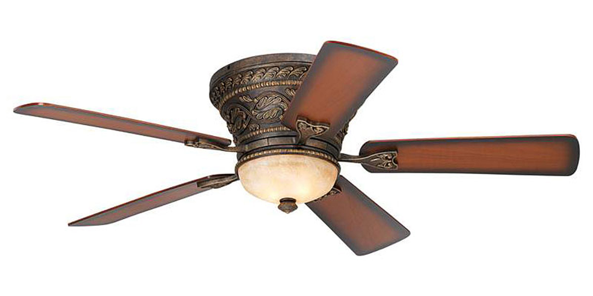 アンテナート2灯シーリングファン照明（ウォールナット）｜照明付き