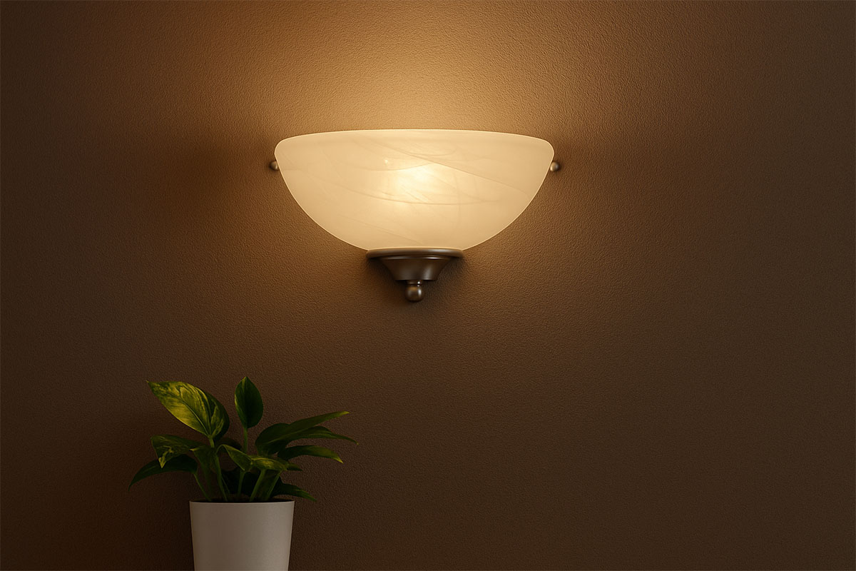 シックなデザインがおしゃれな室内用ウォールライト