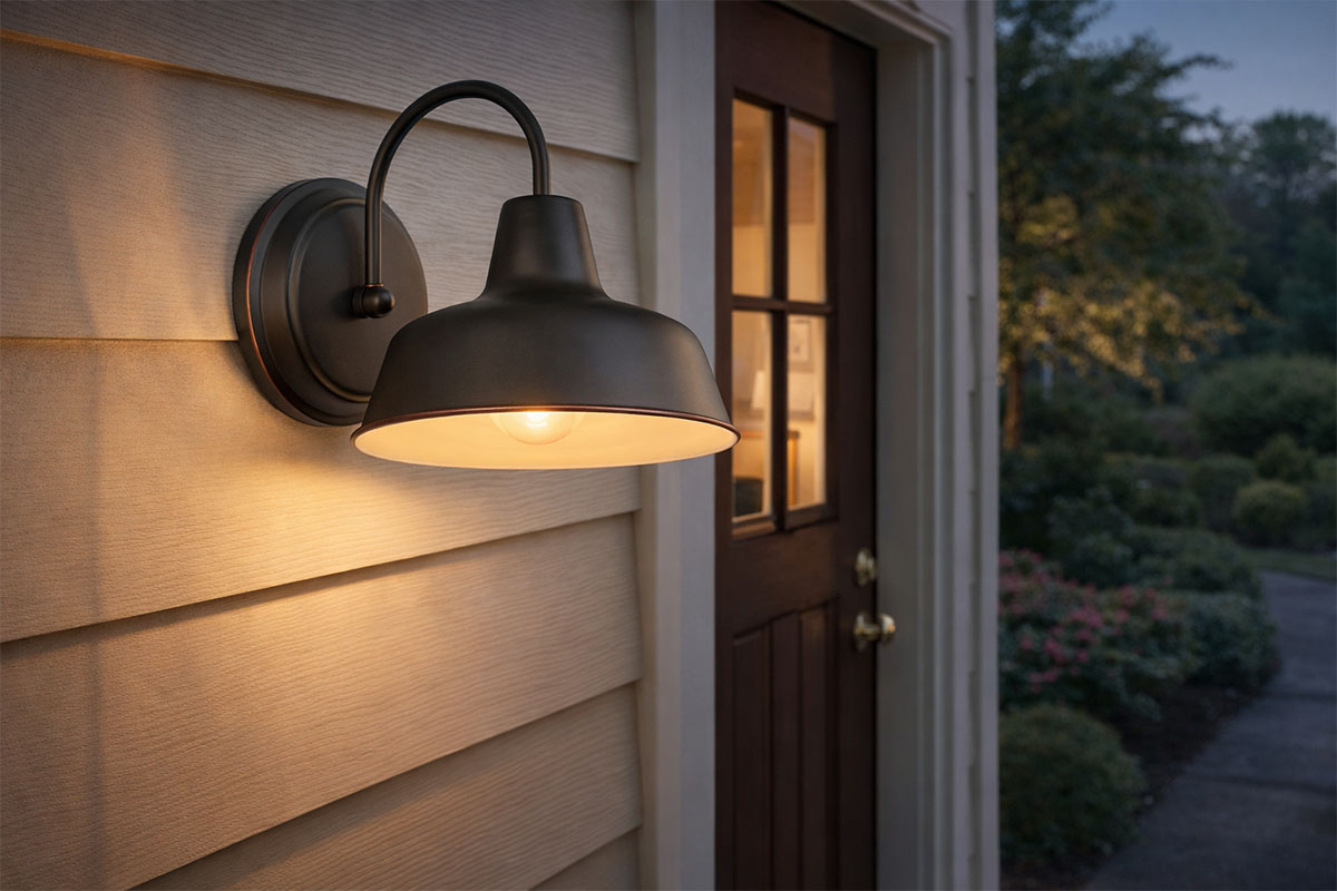 屋外照明に最適なアメリカン＆インダストリアルデザインの玄関灯
