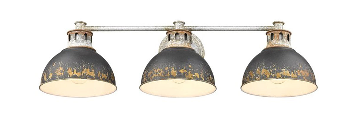 青色シェードの洗面用ブラケットライト