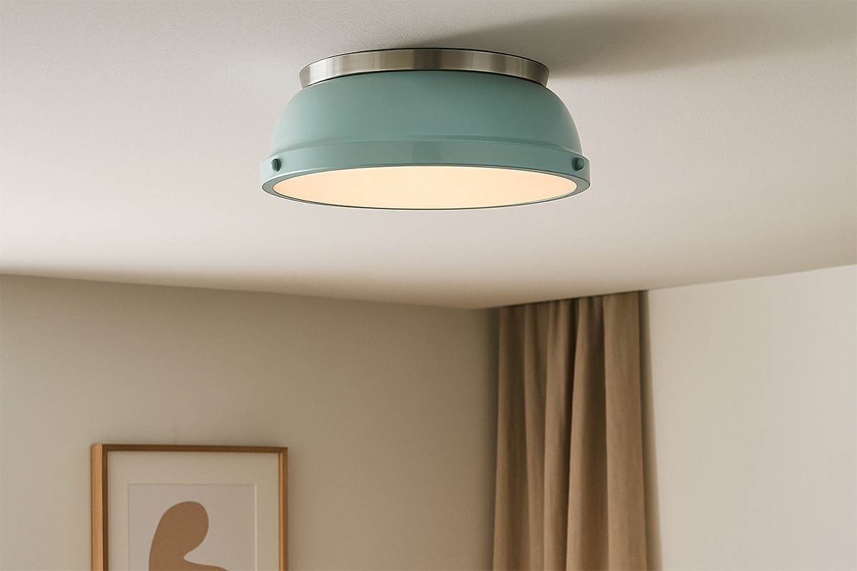 クラシックとモダンが融合したスタイリッシュなデザインの天井照明