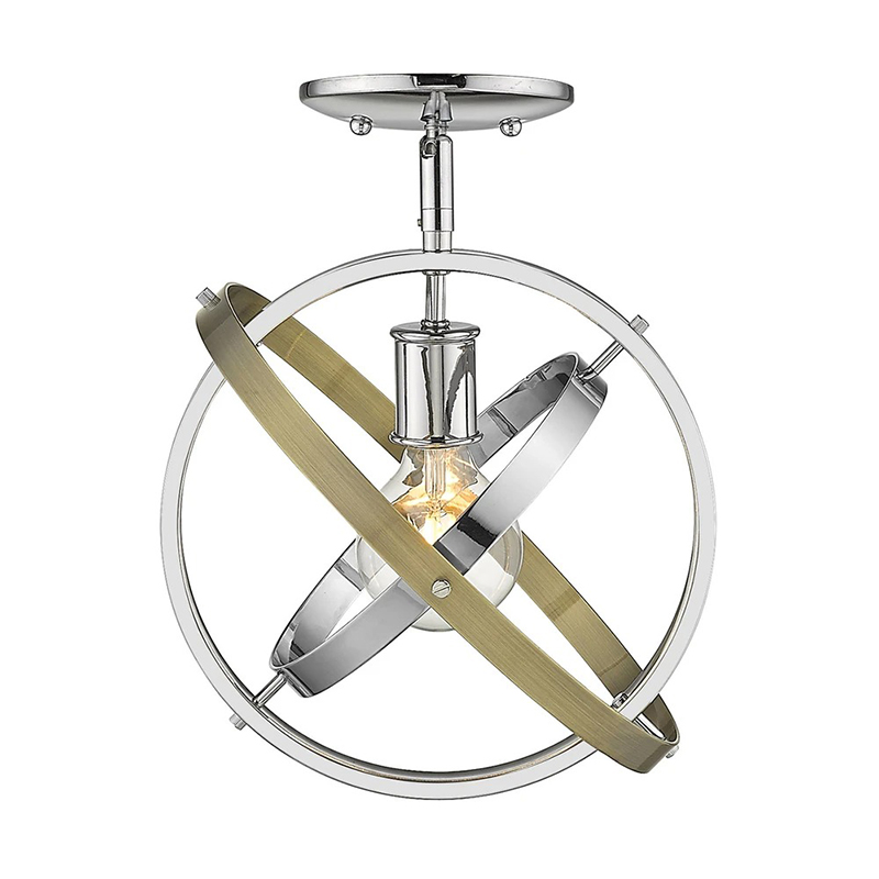 モダン空間を演出するクローメ仕上げの室内用シーリングライト