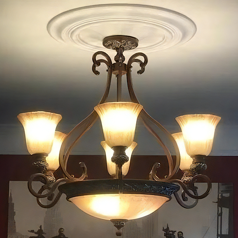 Build　ビルド 9灯シャンデリアGD Franklin 9-Light Chandelier