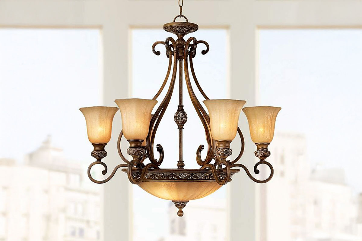 スターリンエステート9灯シャンデリアライト（ゴールデンブロンズ＋