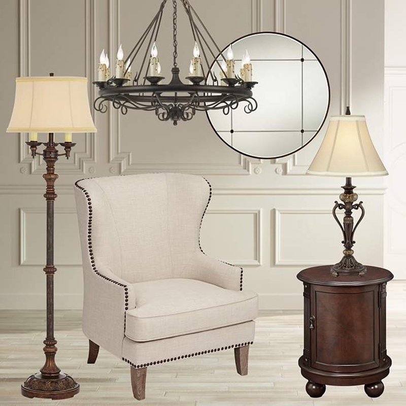 Kathy Ireland Homeのアンティーク調テーブルランプ｜おしゃれなインテリア照明