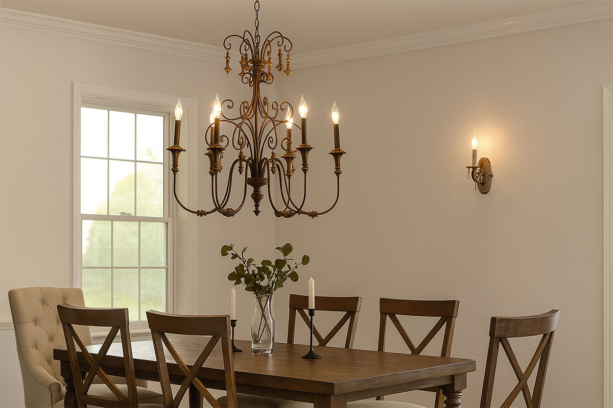 クラシカルな存在感と繊細な装飾美が魅力のシャンデリア照明