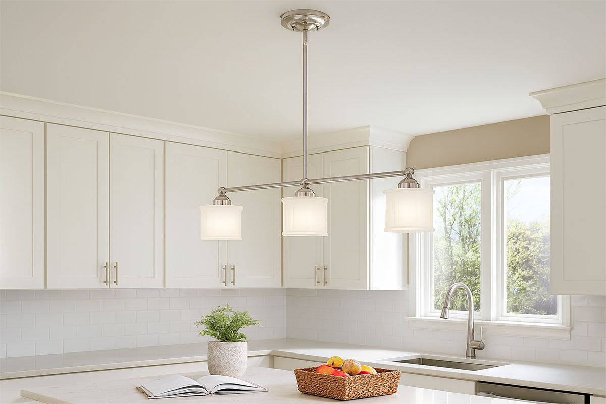 上質な輸入照明でクラシック空間を演出するデザインペンダントライトの設置例