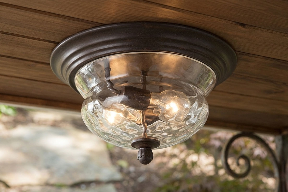 玄関やテラスを彩る海外デザインの屋外用シーリングライト