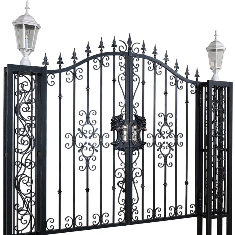 高級感漂うエクステリアに最適なガラスシェードポスト型照明