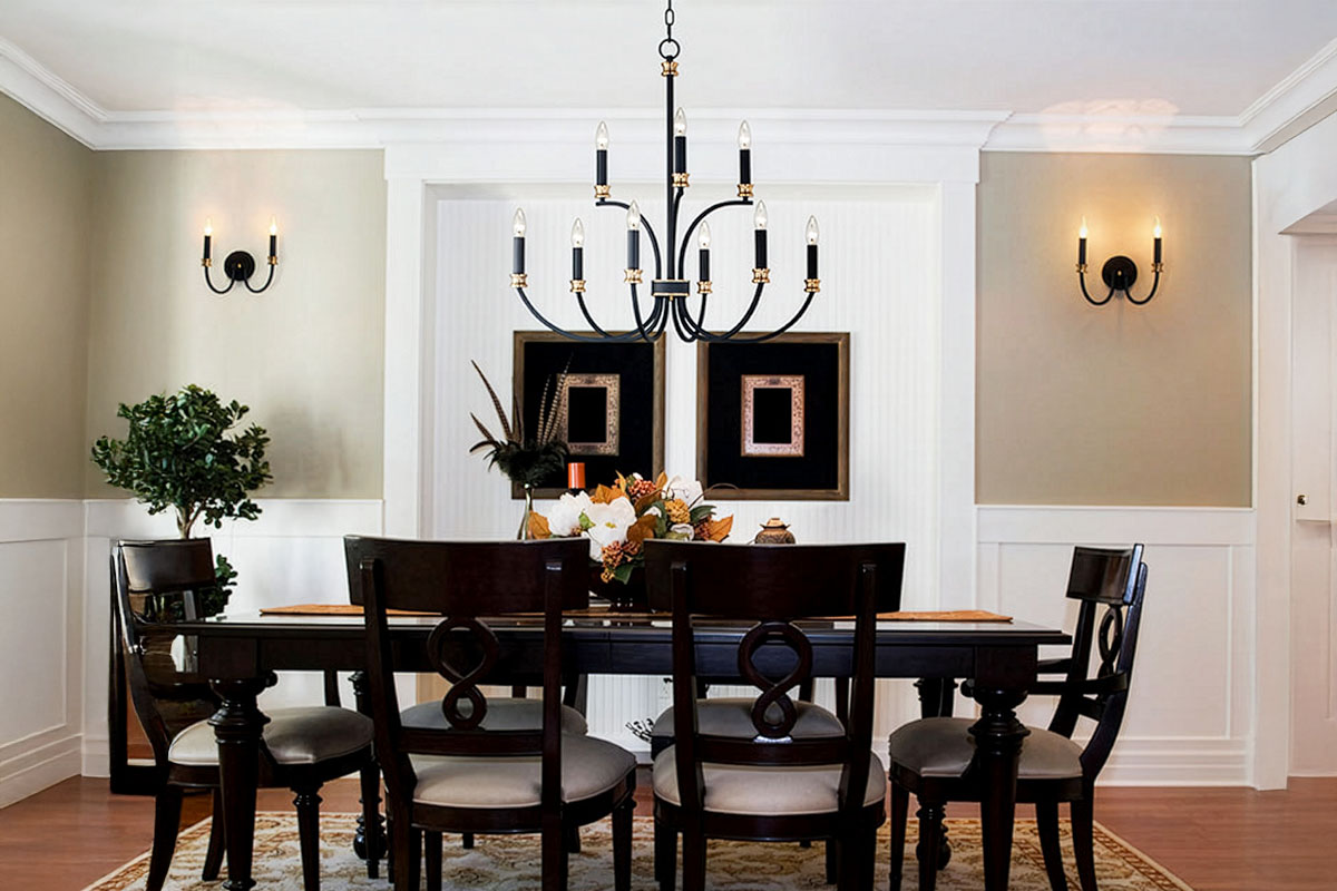 シンプルモダンなキャンドル型デザインの室内壁掛け照明の設置例イメージ