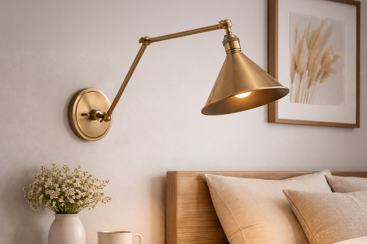 店舗や自宅インテリアに映えるおしゃれなブラケットライトの室内設置イメージ