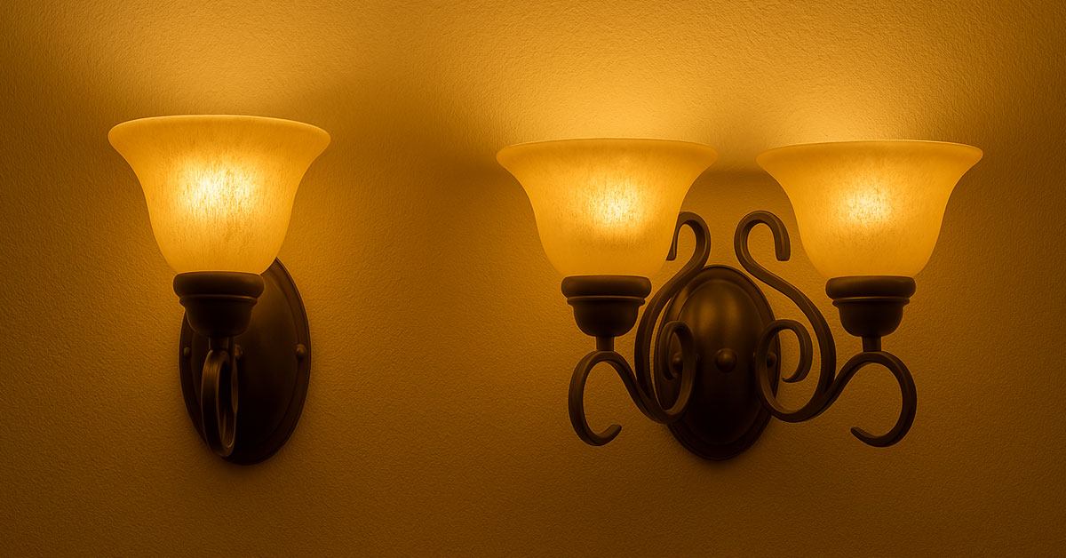 高級感ただようアメリカンテイストのブラケット照明の室内設置例イメージ